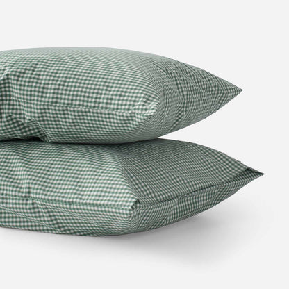Gingham Percale Pillow Case, Set of 2