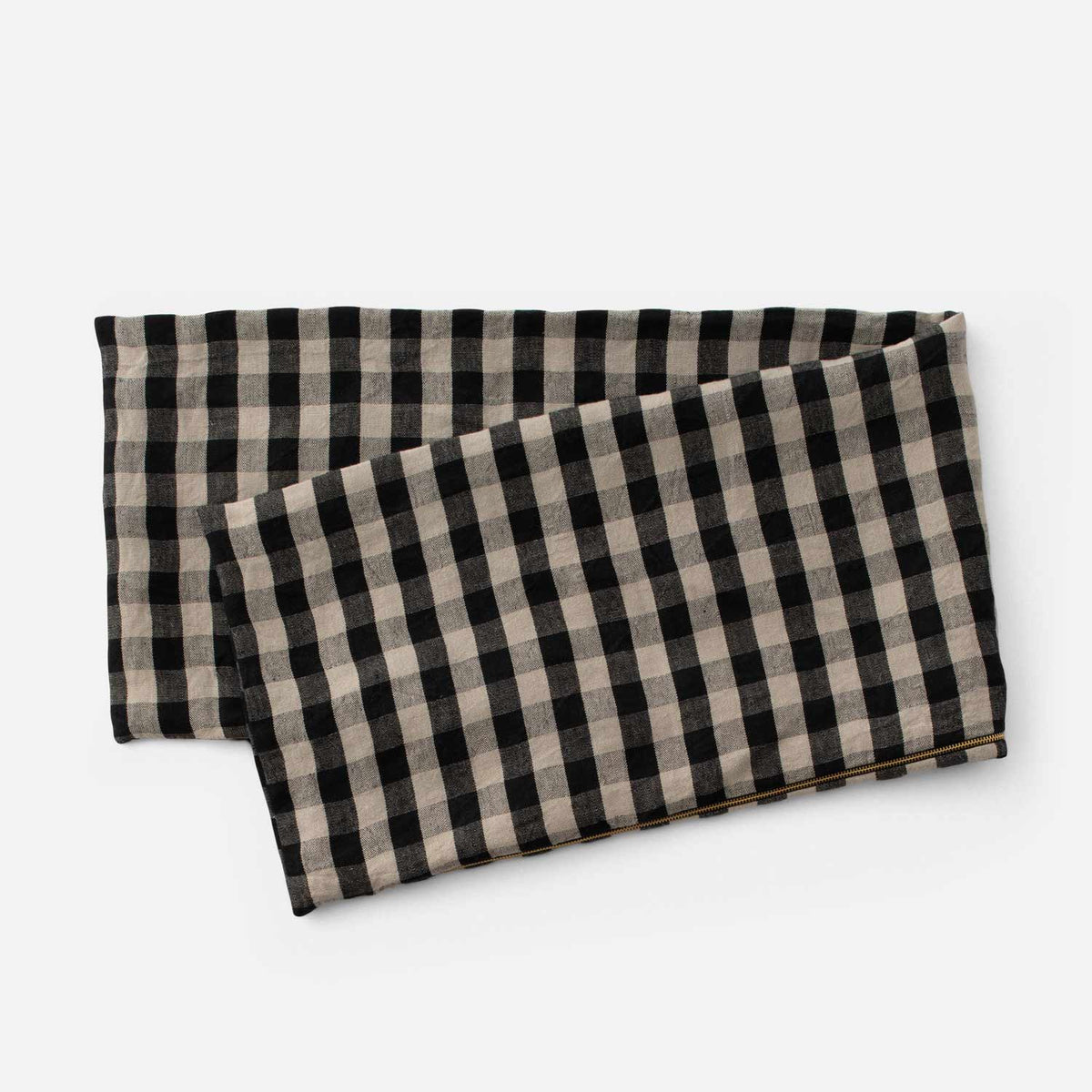 Linen Check Throw Pillow