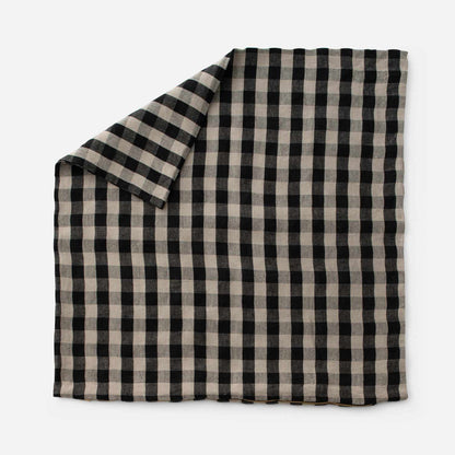 Linen Check Throw Pillow
