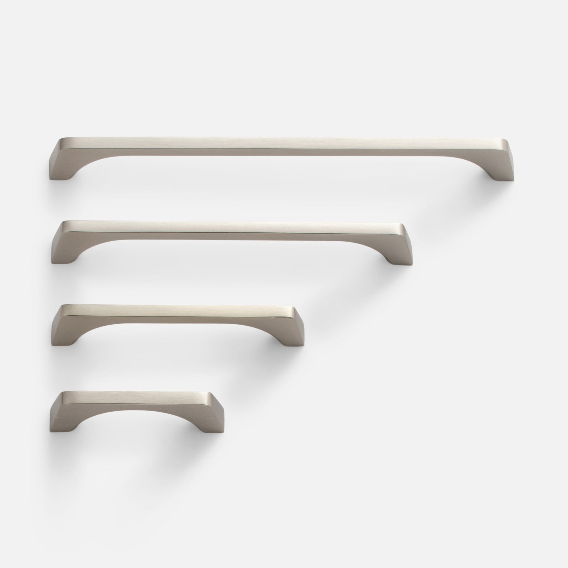 Front view of Truss Pull showcasing refined exterior angles and smooth curved profile on white background