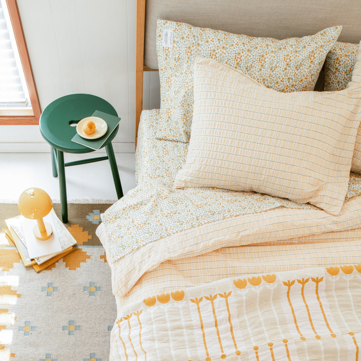Seersucker Check Duvet