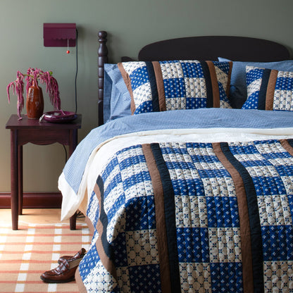 Gingham Percale Sheet Set